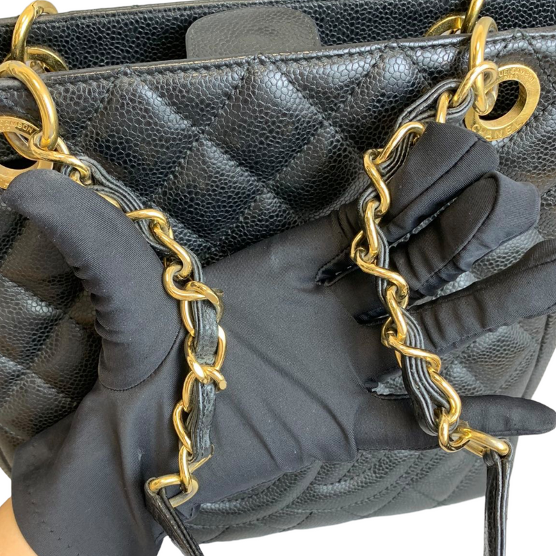 PST Tote Caviar Black GHW
