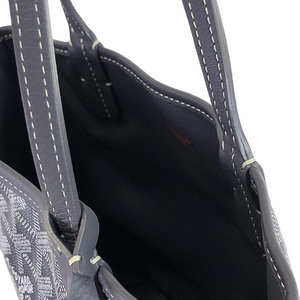 Mini Anjou Reversible Canvas Calfskin Grey SHW
