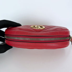 Marmont Belt Bag Red Leather GHW