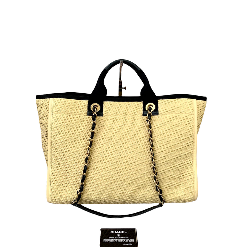 Deauville Large Straw Beige GHW