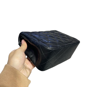Classic Flap Square Mini Lambskin Black SHW