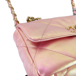 Small Chanel 19 Quilted Flap Bag MHW