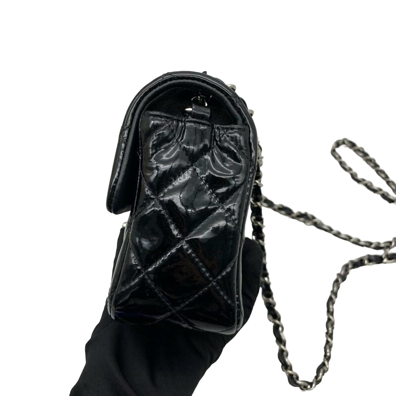 Black patent leather bag online