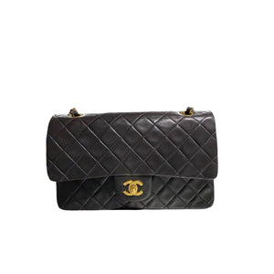 Vintage Classic Flap Medium Lambskin Black GHW