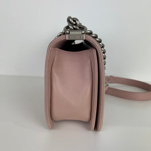 Le Boy Lambskin Old Medium Pink SHW