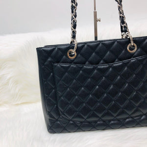 Chanel Black Caviar GST in Black with SHW