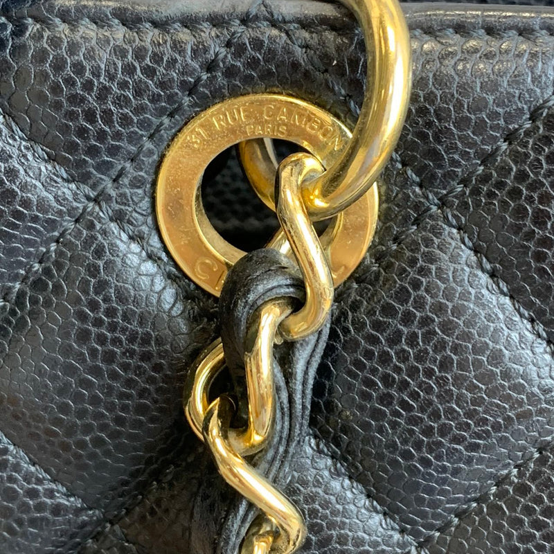 PST Tote Caviar Black GHW