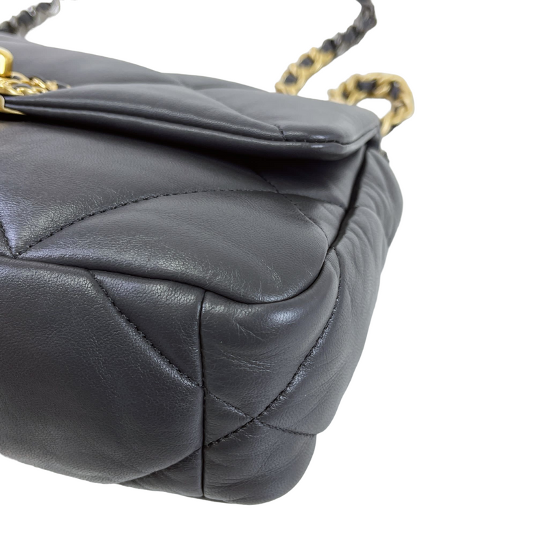 19 Lambskin Dark Grey Small 21B Mixed Hardware