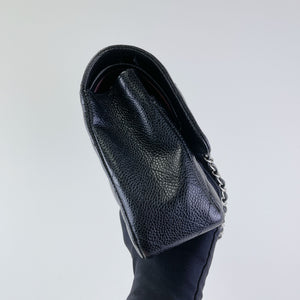 Classic Double Flap Medium Caviar Black SHW