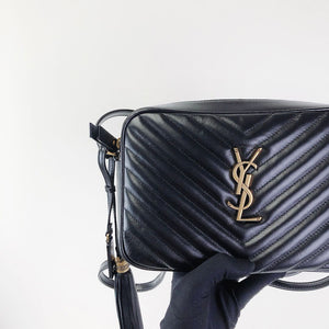 Lou Leather Camera Bag Black GHW