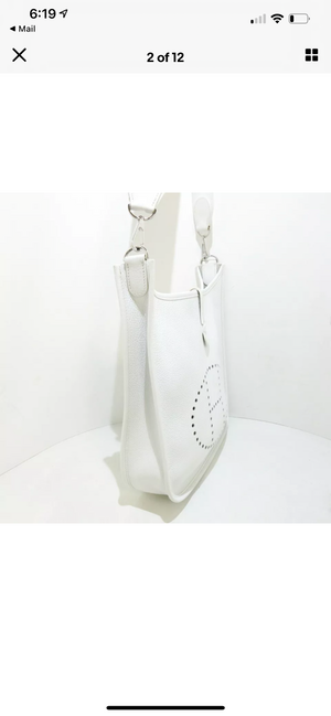 Evelyne PM Bag Clemence White