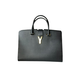 Textured Calfskin Medium Classic Y Black GHW