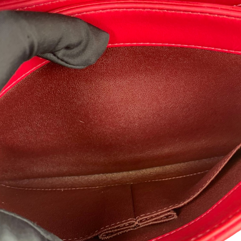 Small Trendy CC Lambskin Red GHW