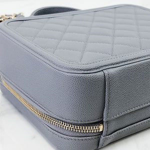 Medium CC Filigree Caviar Vanity Grey SHW