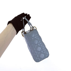 My Lady Dior Lambskin Small Blue GHW