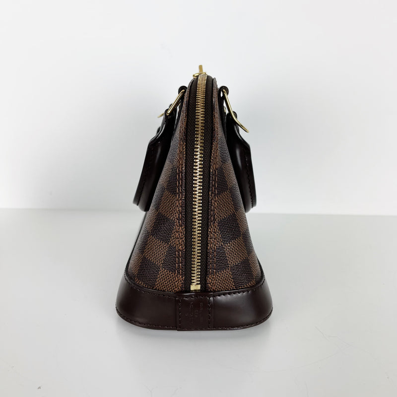 Louis Vuitton Alma BB Limited Edition Brown Black Silvery Gold