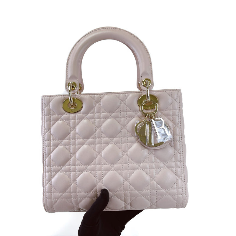 Lady Dior Medium Pink GHW