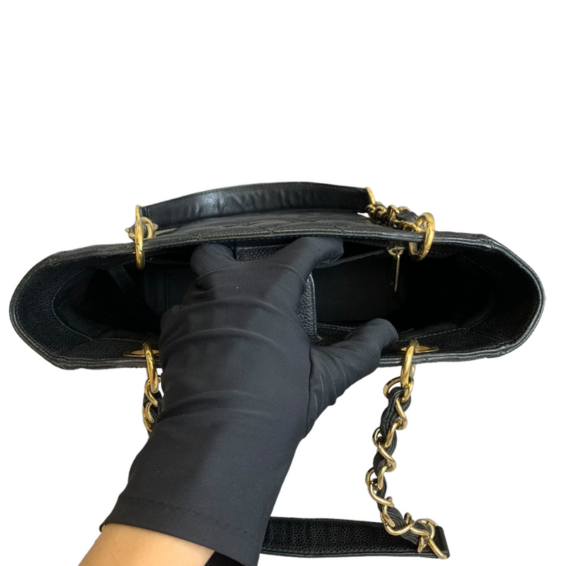 PST Tote Caviar Black GHW