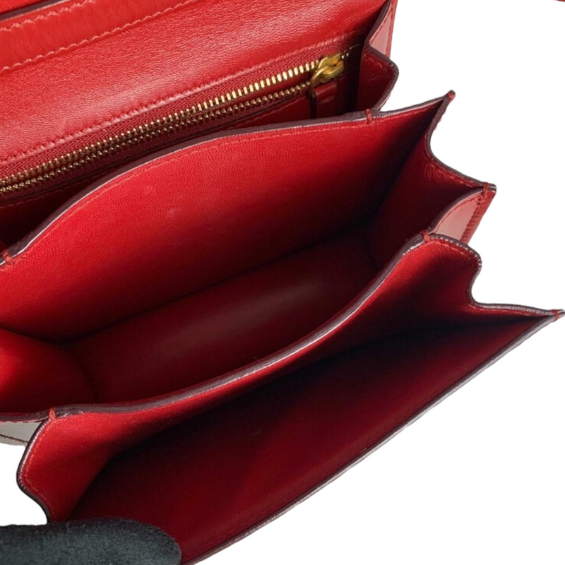 Classic Box Mini Smooth Calfskin Red GHW