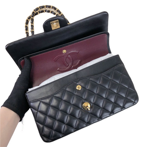 Classic Flap Black Medium Lambskin GHW