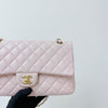 Classic Double Flap Medium Pink lambskin GHW