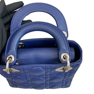 Mini Lady Dior Lambskin Blue SHW