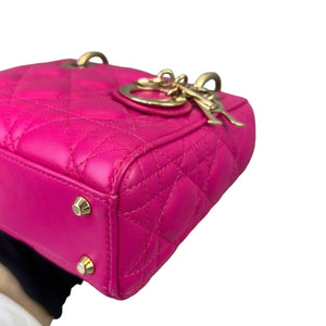 Mini Lady Dior Lambskin Pink GHW