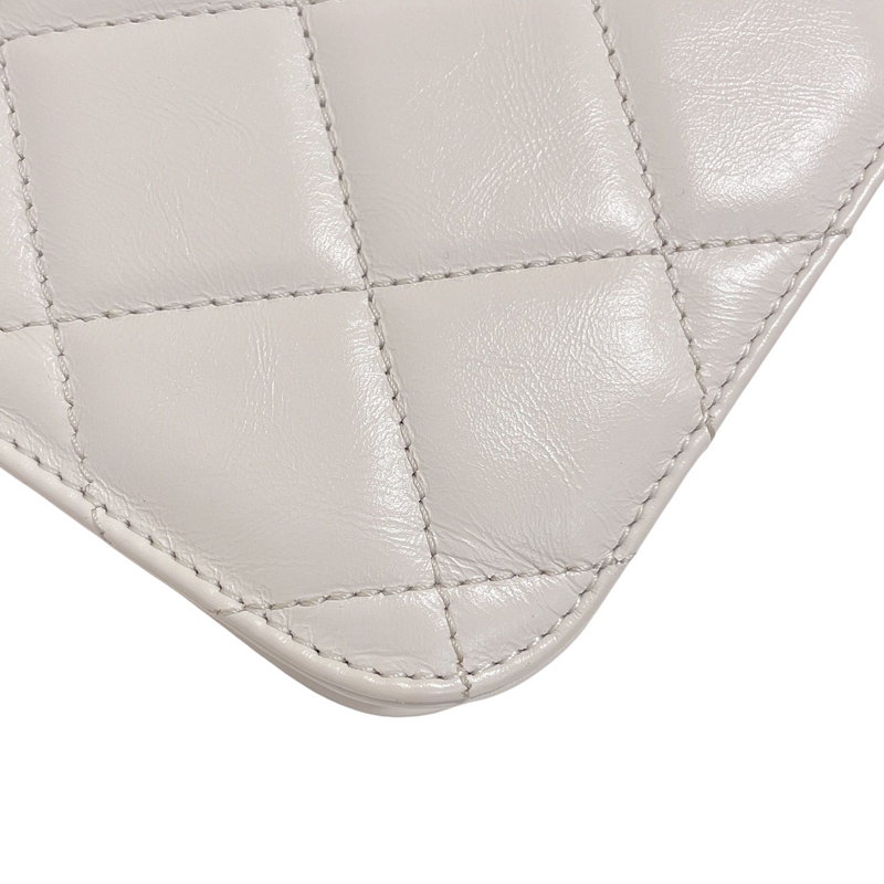 Perfect Edge Flap Calfskin White RHW