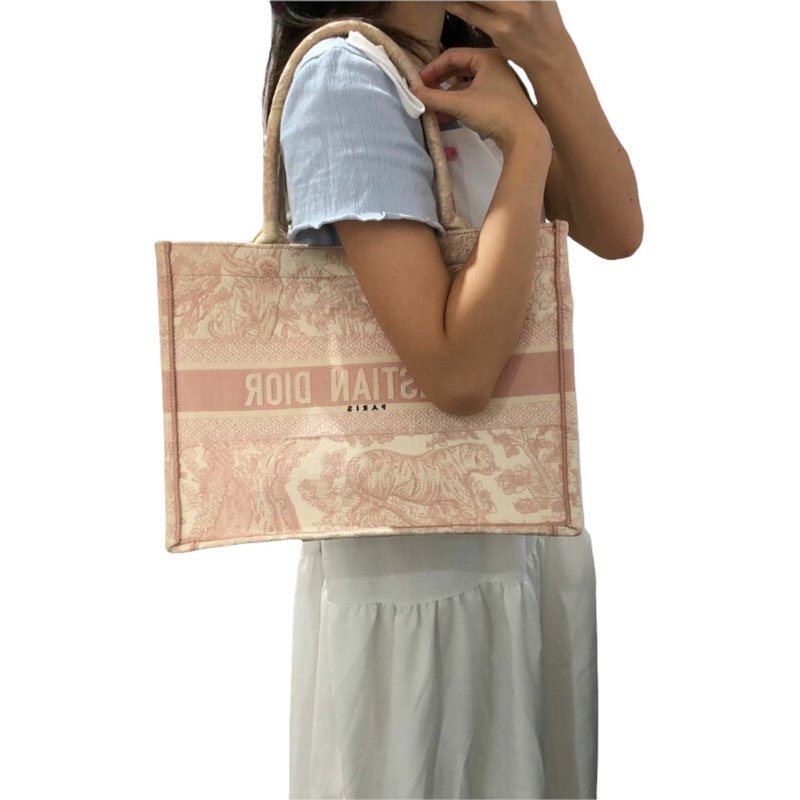 Book Tote Small Canvas Pink