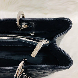 Chanel Black Caviar GST in Black with SHW