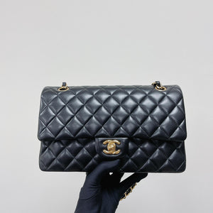 Classic Flap Medium Lambskin Black GHW