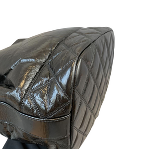 Drawstring Bucket Calfskin Black