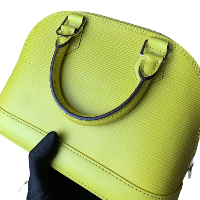 Louis Vuitton Vintage Alma Handbag EPI Leather PM Yellow