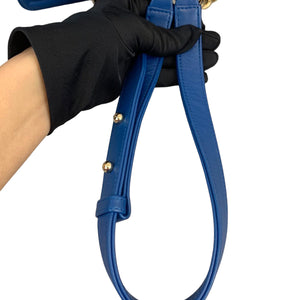 Boy Old Medium Lambskin Blue GHW
