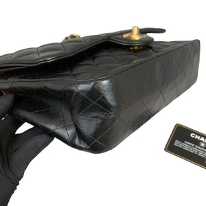 Classic Flap Black Medium Lambskin GHW