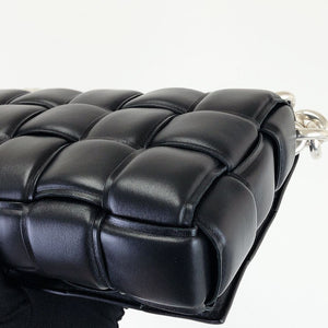 Chain Cassette Bag Leather Black SHW