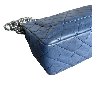 Single Flap Jumbo Washed Caviar Blue SHW