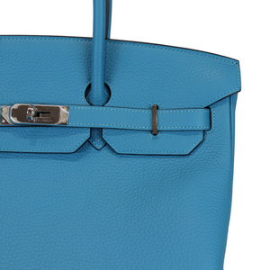 Birkin 35 Turquoise Clemence PHW