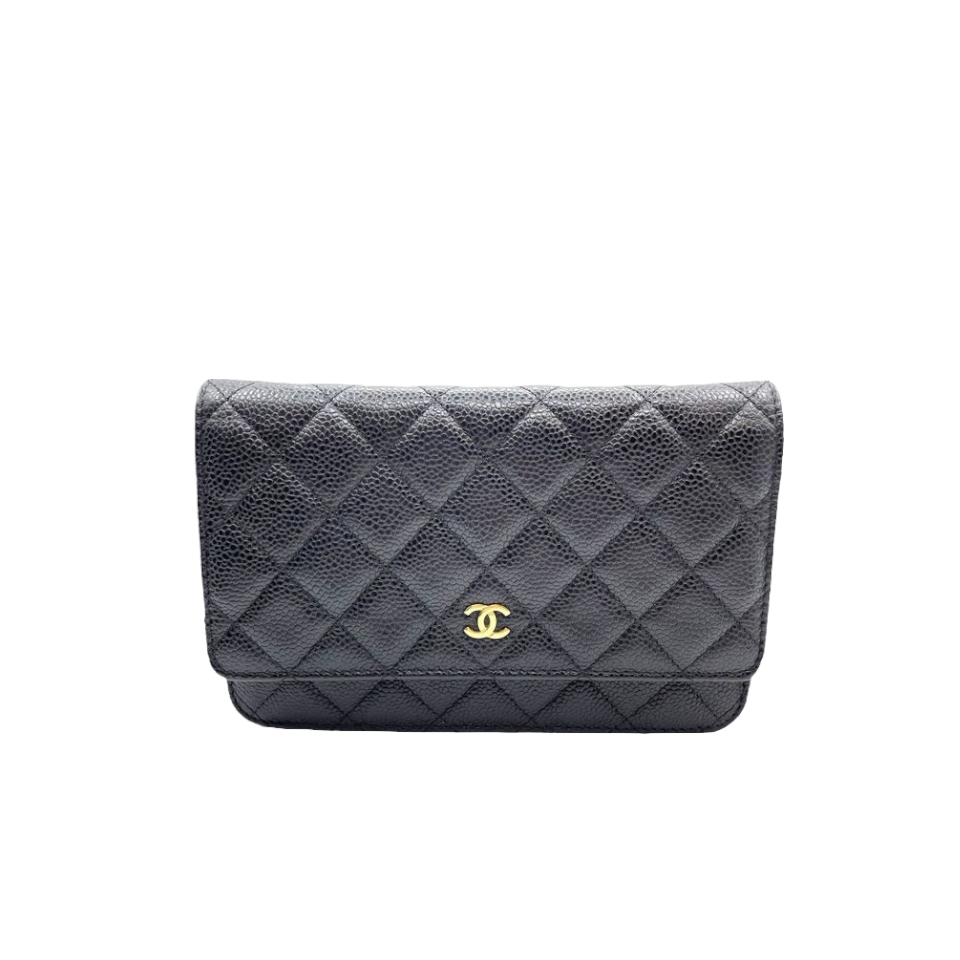 WOC Quilted Caviar Black GHW