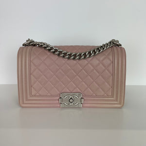 Le Boy Lambskin Old Medium Pink SHW