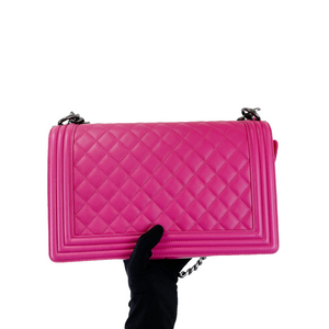 Boy Bag New Medium Lambskin Pink GHW