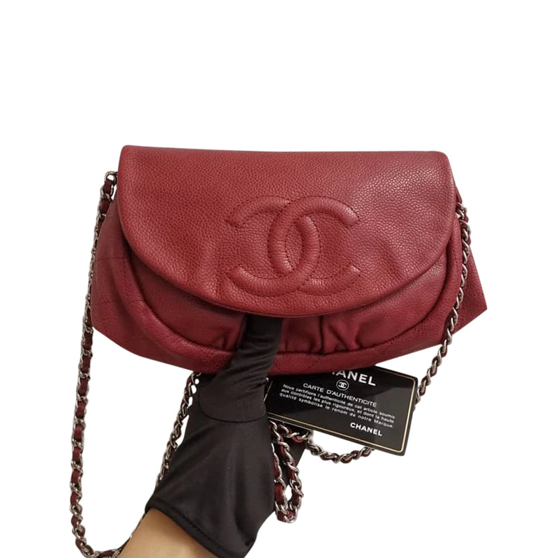 patent chanel woc wallet