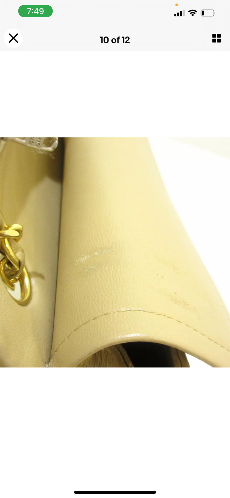 Classic Flap Small Lambskin Beige GHW