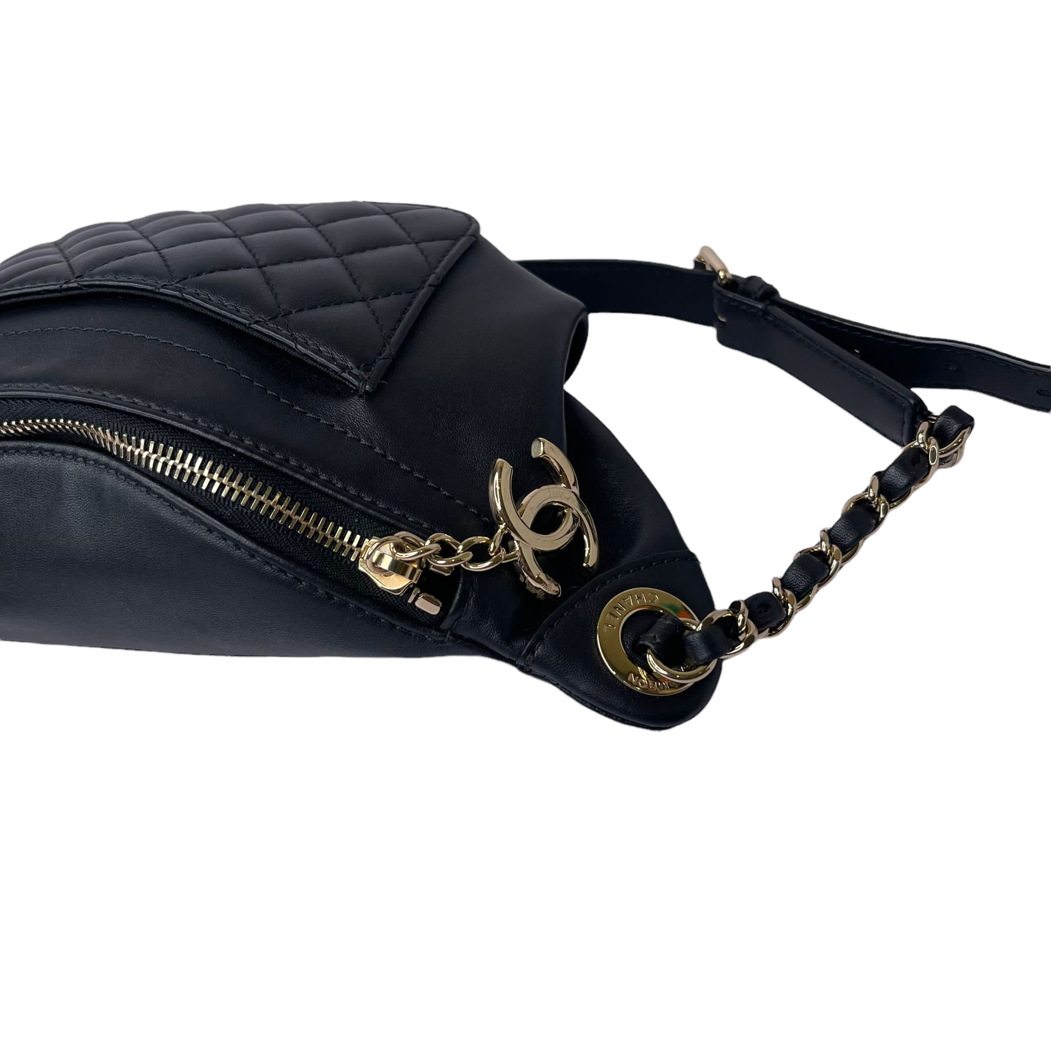 Chanel Belt Bag Caviar Black GHW Bag Religion