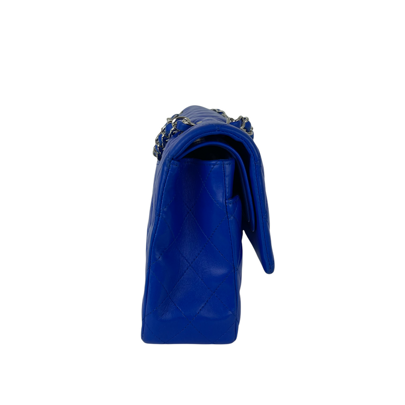 Classic Flap Medium Lambskin Blue SHW
