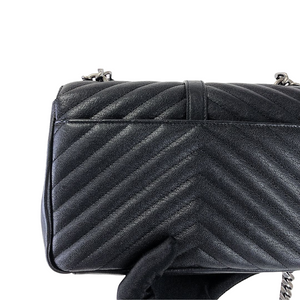 Chevron Quilted Medium College Black RHW