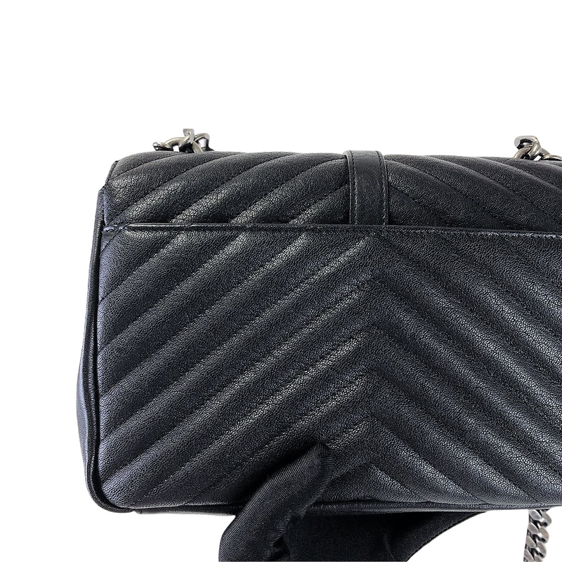 Chevron Quilted Medium College Black RHW