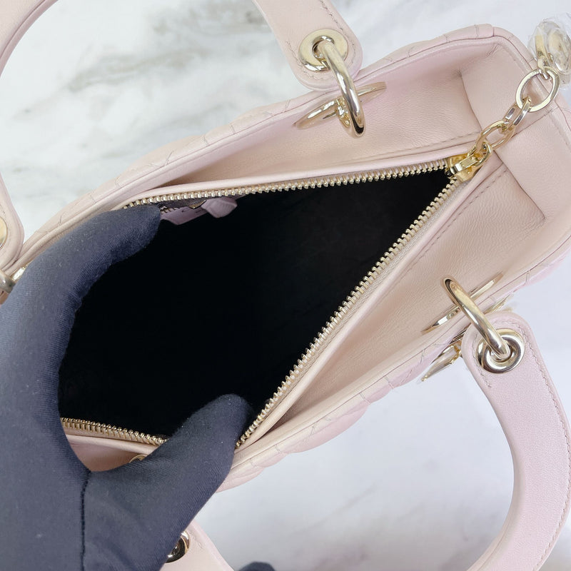 Lady Dior Medium Pink with GHW