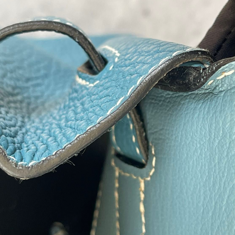 Birkin 35 Blue Jean Clemence PHW