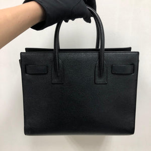 Baby Sac De Jour in Black Grained Leather